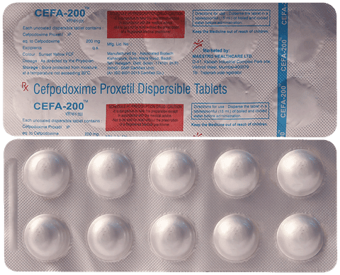 Cefa 200mg Tablet