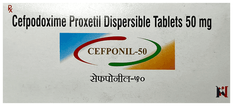 Cefponil 50 Tablet DT