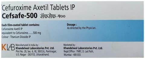 Cefsafe 500mg Tablet