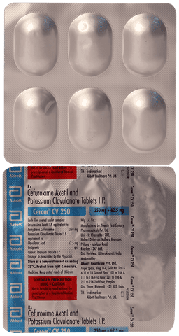 Cerom CV 250mg Tablet