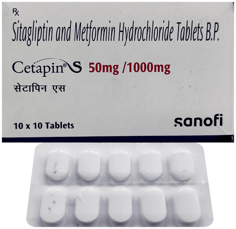 Cetapin S 50mg/1000mg Tablet