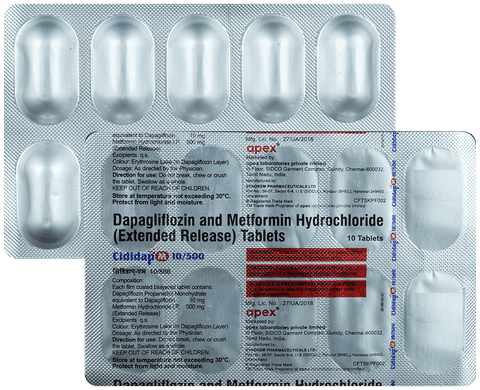 Cididap M 10mg/500mg Tablet