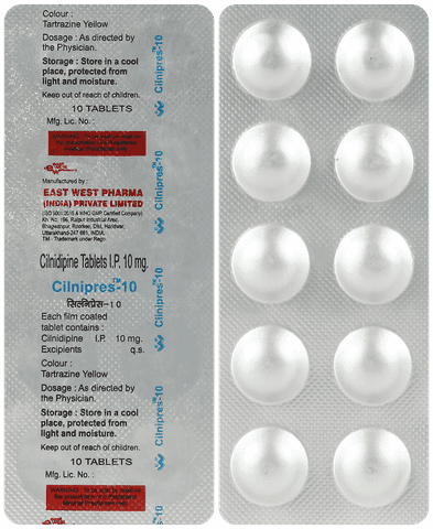 Cilnipres 10mg Tablet