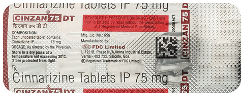 Cinzan 75 DT Tablet