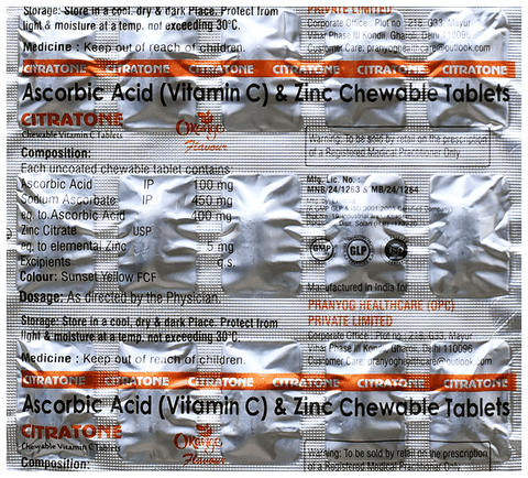 Citratone Chewable Tablet