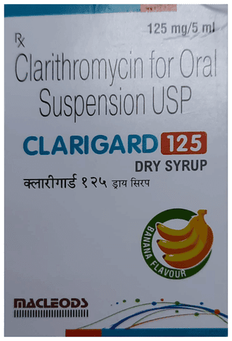 Clarigard 125mg Dry Syrup Banana