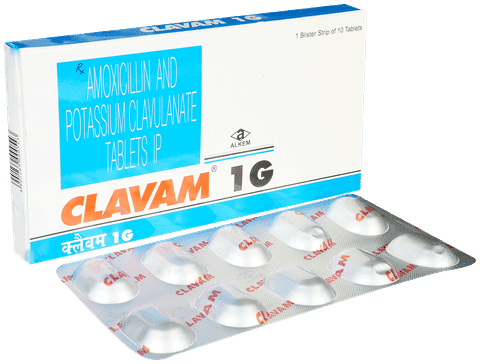 Clavam 1g Tablet