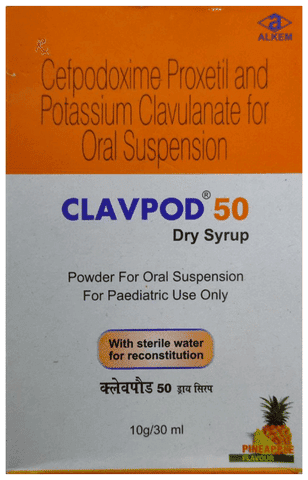 Clavpod 50 Dry Syrup Pineapple