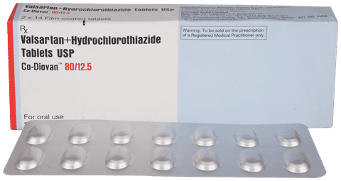 CO Diovan Fct 80mg/12.5mg Tablet
