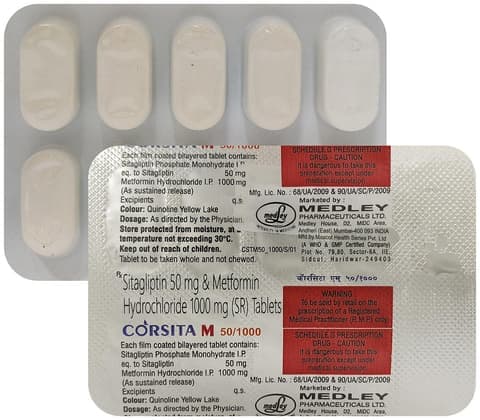 Corsita M 50/1000 Tablet SR