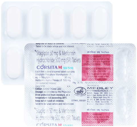 Corsita M 50mg/500mg Tablet PR