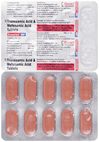 Cosklot MF 500mg/250mg Tablet