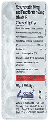Creolip F 160mg/10mg Tablet