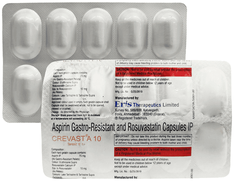 Crevast A 10mg/75mg Capsule
