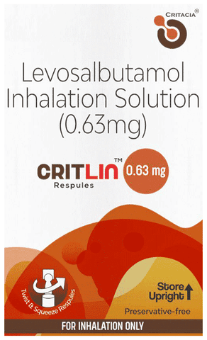 Critlin 0.63mg Respule (2.5 ml Each)