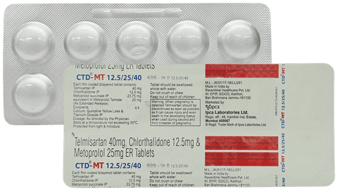 CTD-MT 12.5/25/40 Tablet ER