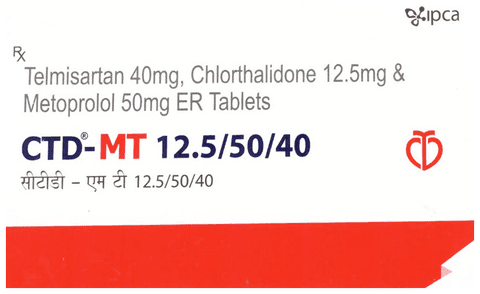 CTD-MT 12.5/50/40 Tablet ER