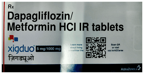 Xigduo 5mg/1000mg Tablet IR