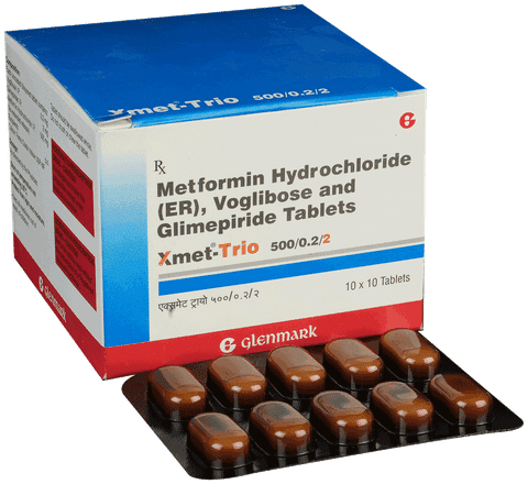 Xmet-Trio 500/0.2/2 Tablet ER