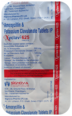 Xyclav 625 Tablet