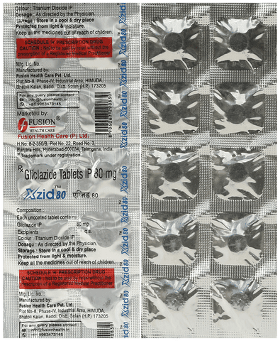 Xzid 80mg Tablet