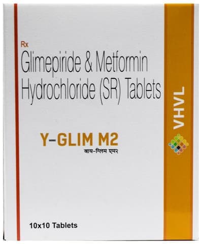 Y Glim M 2mg/500mg Tablet SR