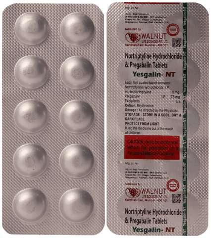 Yesgalin NT 75mg/10mg Tablet