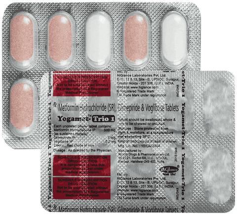 Yogamet-Trio 1 Tablet SR