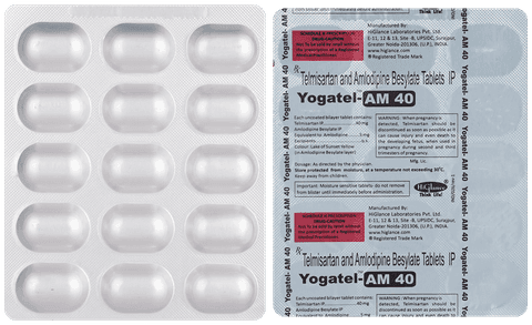 Yogatel-AM 40mg/5mg Tablet