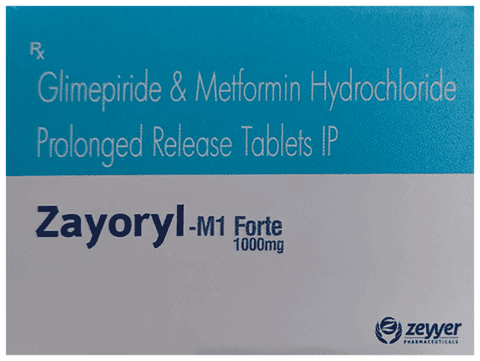 Zayoryl-M1 Forte 1000mg Tablet PR