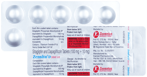 Zensita-D 100/10 Tablet