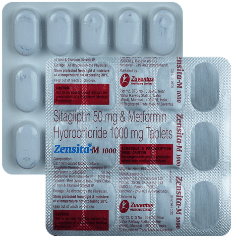 Zensita M 50mg/1000mg Tablet