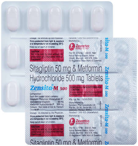 Zensita M 50mg/500mg Tablet