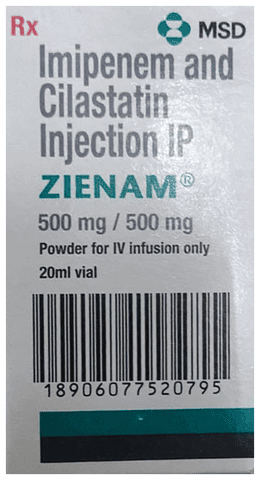 Zienam 500mg/500mg Injection