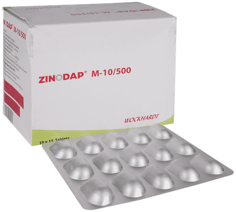 Zinodap M 10mg/500mg Tablet ER