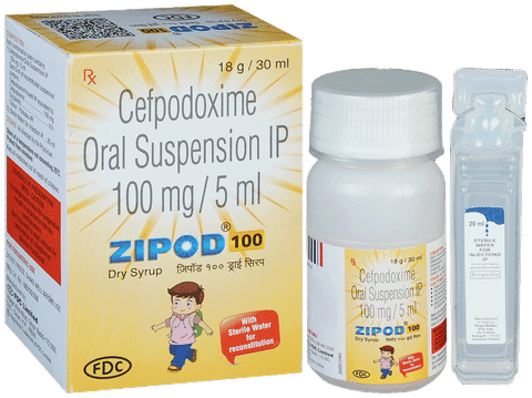 Zipod 100mg/5ml Dry Syrup