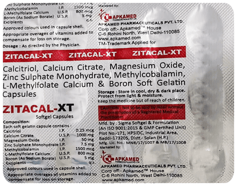 Zitacal-XT Softgel Capsule