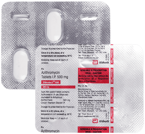 Zithrolect 500 Tablet