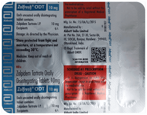 Zolfresh ODT 10mg Tablet