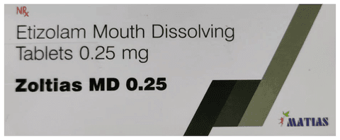 Zoltias MD 0.25 Tablet