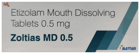 Zoltias MD 0.5 Tablet