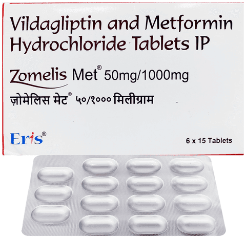 Zomelis Met 50mg/1000mg Tablet