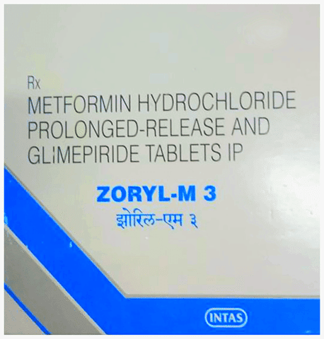 Zoryl M 3mg/500mg Tablet PR