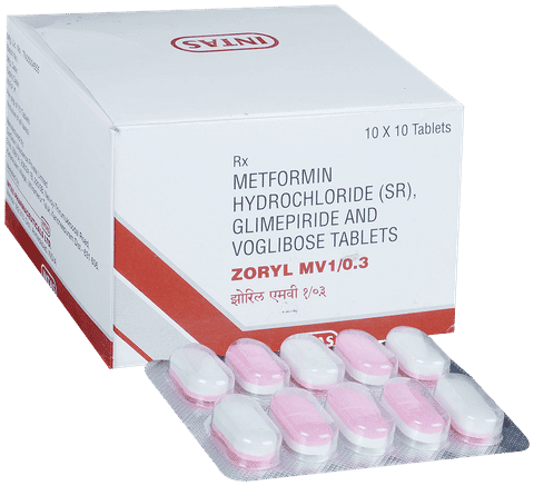 Zoryl MV 1/0.3 Tablet SR