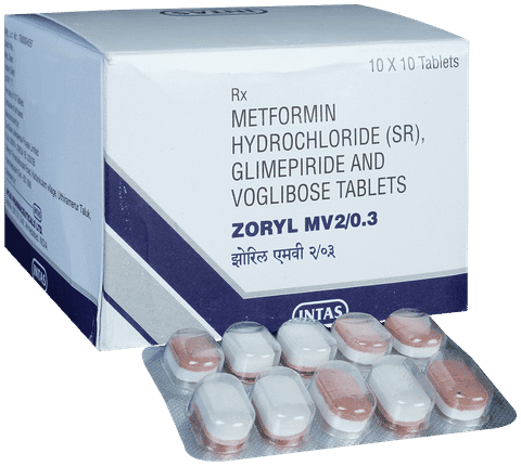 Zoryl MV 2/0.3 Tablet SR