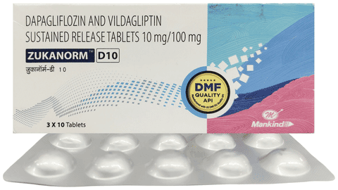 Zukanorm-D 10mg/100mg Tablet