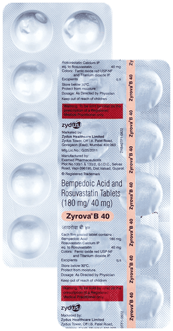 Zyrova B 180mg/40mg Tablet