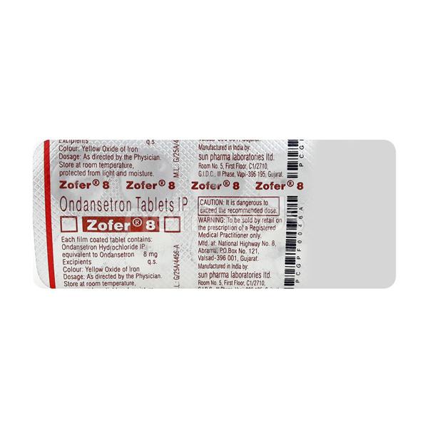 ZOFER 8MG TABS 