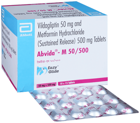 Abvida-M 50/500 Eazy Glide Tablet SR