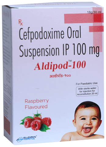 Aldipod 100 Oral Suspension Raspberry